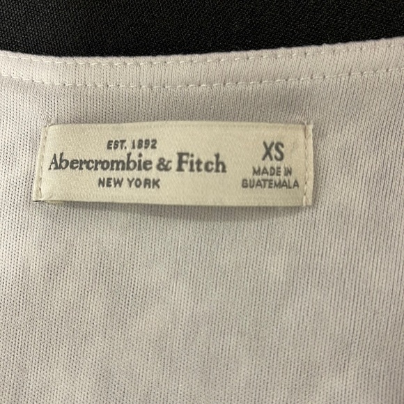 Abercrombie & Fitch XS Black & White Tunic Top - Picture 8 of 8